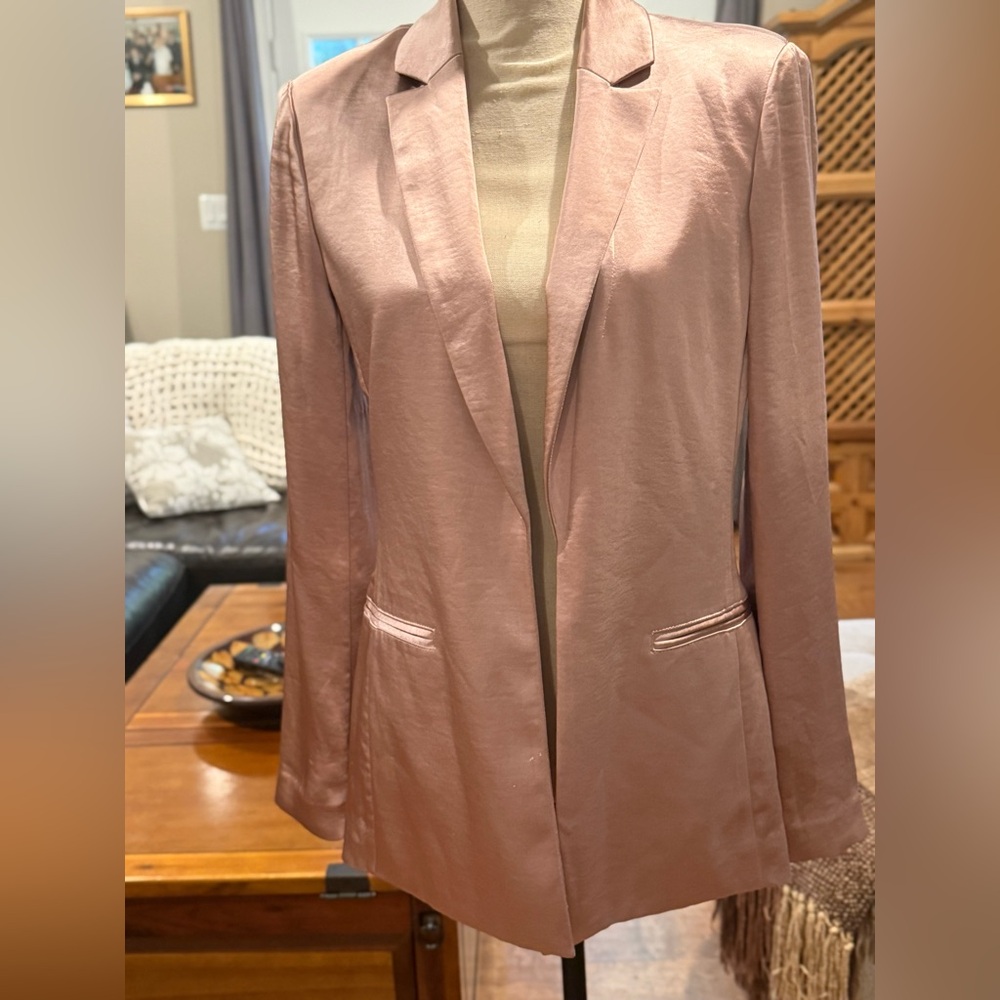 INC International Concepts Pink Blazer Classic Suit Jacket